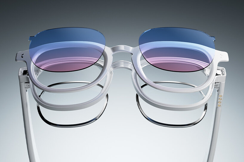 sutyo’s form-first sunglasses shift lens color and tint with single swipe - 3