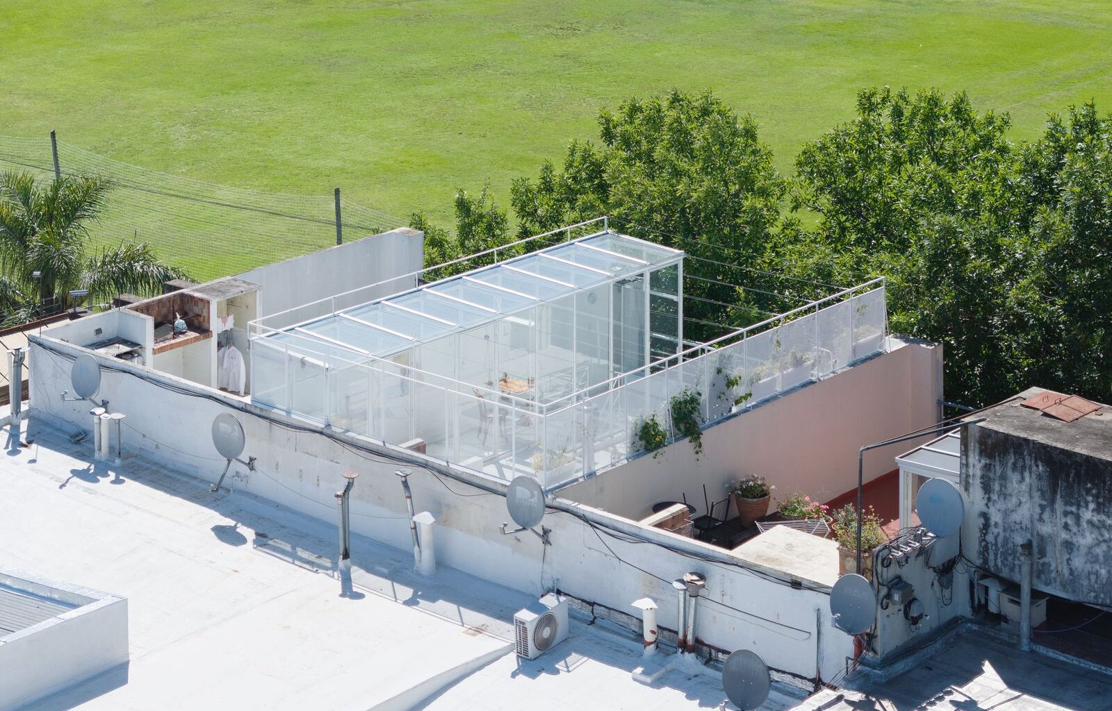 A Rooftop Glass Box Is the Crown Jewel of This Office Turned Home in Buenos Aires