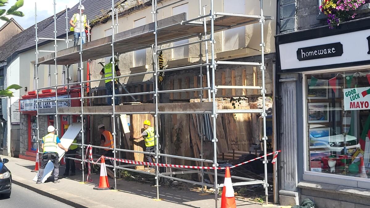 Work gets underway on Mayo town centre regeneration investment