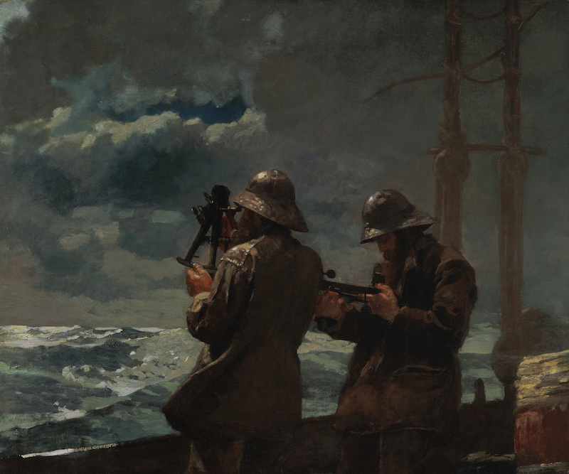 Eight Bells, 1886. Oil on canvas. 25 3/16 in. x 30 3/16 in. (63.98 cm x 76.68 cm). Addison Gallery of American Art, Phillips Academy, Andover, Massachusetts, gift of anonymous donor, 1930.379