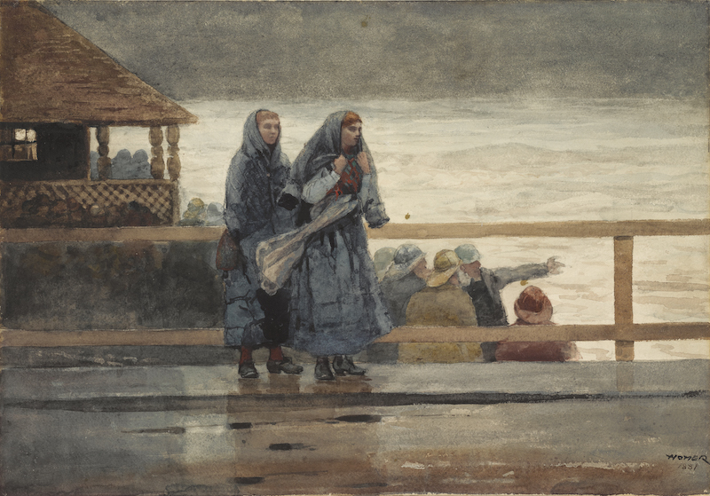 Winslow Homer (United States, 1836–1910), Perils of the Sea, 1881, watercolor over graphite on cream wove paper, sheet: 14 5/8 x 20 15/16 inches. Clark Art Institute, Acquired by Sterling and Francine Clark before 1955, 1955.774
