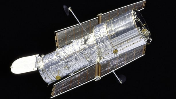 A picture of the Hubble Space Telescope