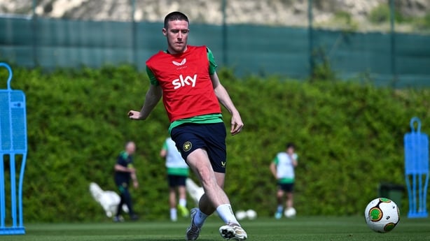 Jack Moylan during a Republic of Ireland training session at La Finca Resort in Alicante, Spain.