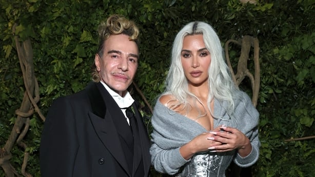 NEW YORK, NEW YORK - MAY 06: John Galliano and Kim Kardashian attend The 2024 Met Gala Celebrating 