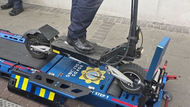 An e-scooter seized by gardaí