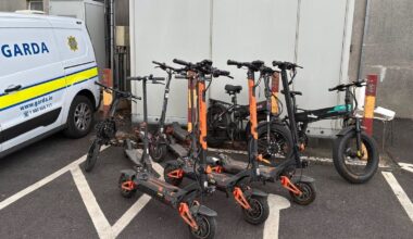 Over 160 e-bikes, e-scooters seized during garda searches