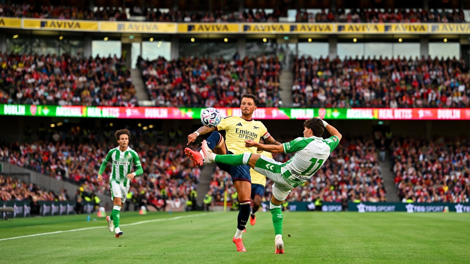Arsenal fall to friendly defeat to Real Betis in Dublin