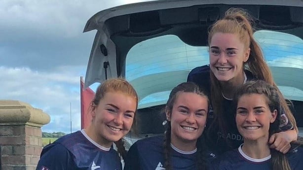 ll three Fitzsimons sisters with their cousin and Cavan teammate Alannah Tierney**