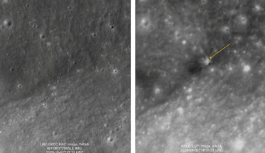 Before and after images of SpaceX Moon crash released