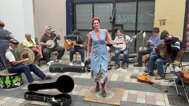 Performers at Fleadh Cheoil na hÉireann 2026, in Belfast
