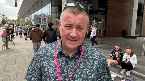 Niall McClean speaks to camera
