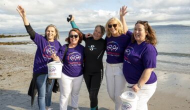 Ex-broadcaster completes underwater swim of Galway Bay
