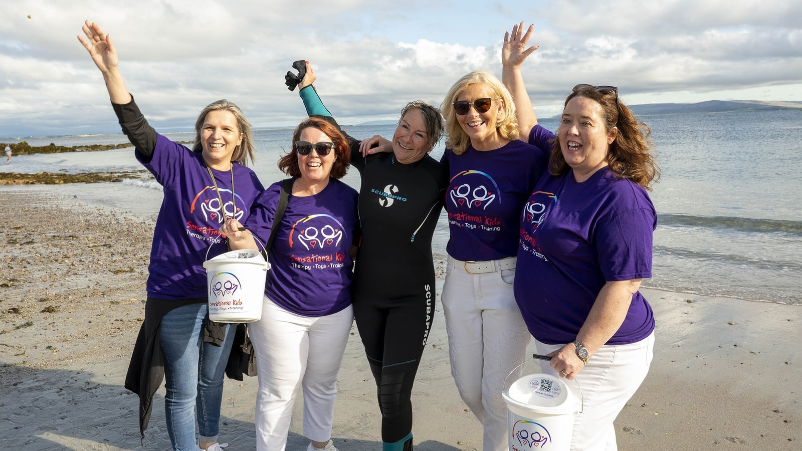 Ex-broadcaster completes underwater swim of Galway Bay