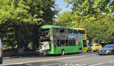 Dublin Bus carrying passengers evacuated after fire