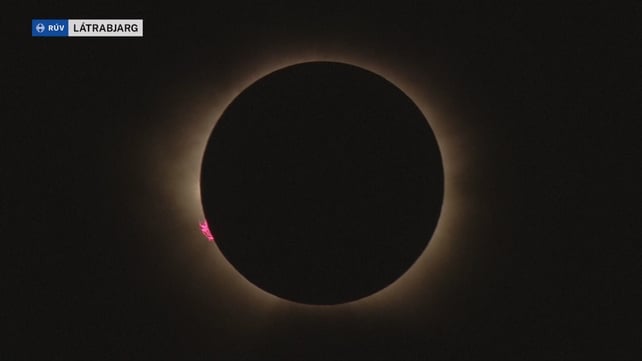 Total eclipse over Iceland
