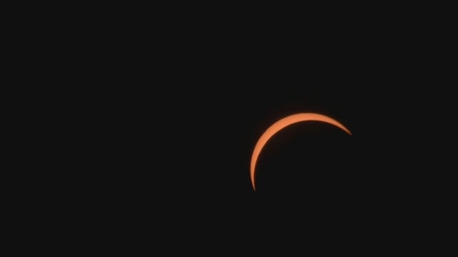 Partial eclipse over Shankill