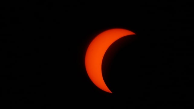 The solar eclipse as seen from Morriscastle, Co Wexford