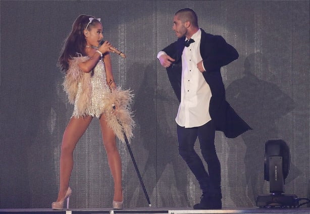 Ariana Grande performs in Milan with Ricky Alvarez on 25 May, 2015. (Photo by Robino Salvatore/GC Images)