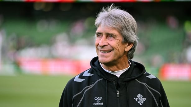 Real Betis manager Manuel Pellegrini before the pre-season friendly match between Arsenal and Real Betis at the Aviva Stadium in Dublin.