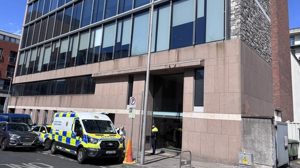 Gardaí seal off the Carlton House complex on Cecil Street, Limerick