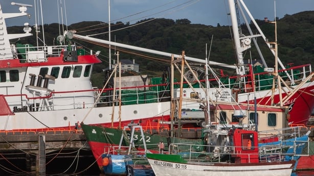 Harbor with fishing boats and vessels at Killybegs, located in County Donegal, Ireland, is a vibrant fishing port and one of the largest towns in the region.