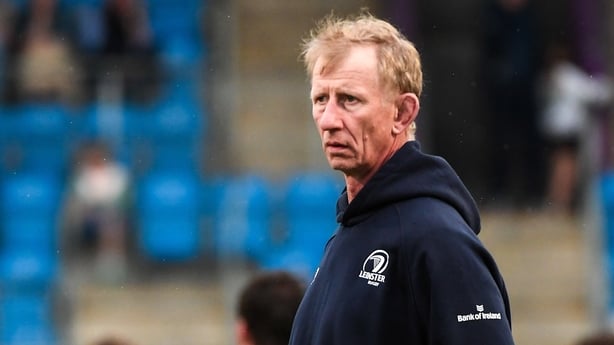18 August 2026; Head coach Leo Cullen during a Leinster Rugby squad open training session at Energia Park in Dublin. Photo by Jamie O'Brien/Sportsfile