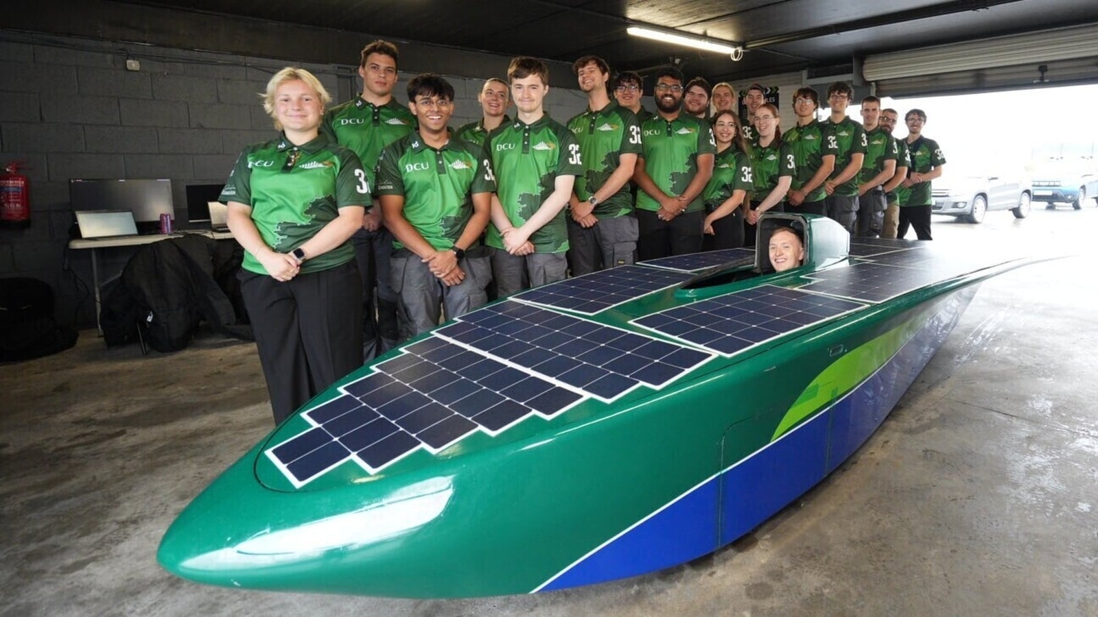 DCU students unveil Ireland's first solar racing car
