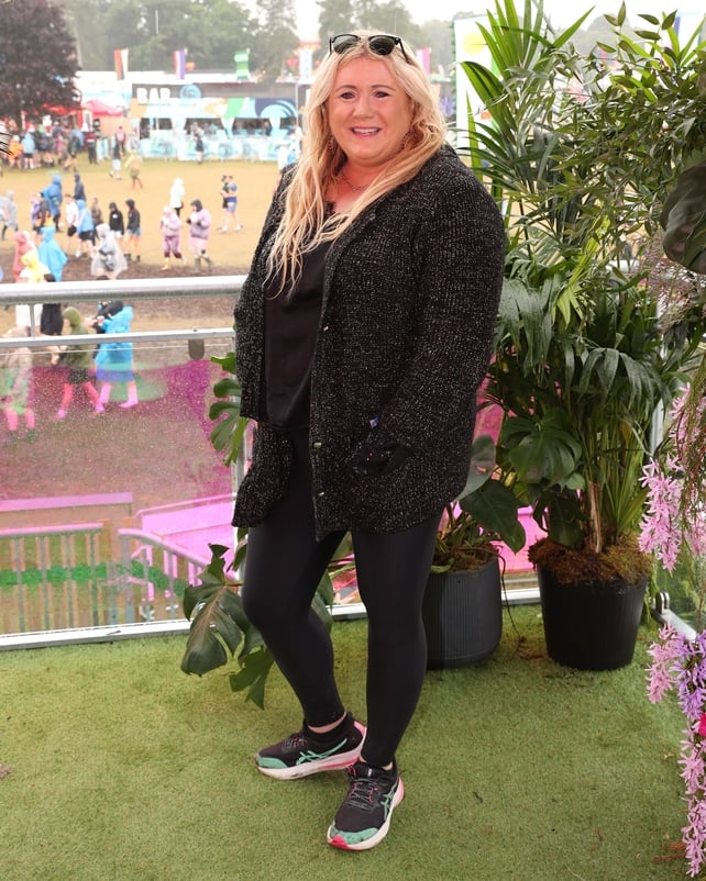 Andrea Gilligan pictured at the Three Charge & Chill area at Electric Picnic 2026