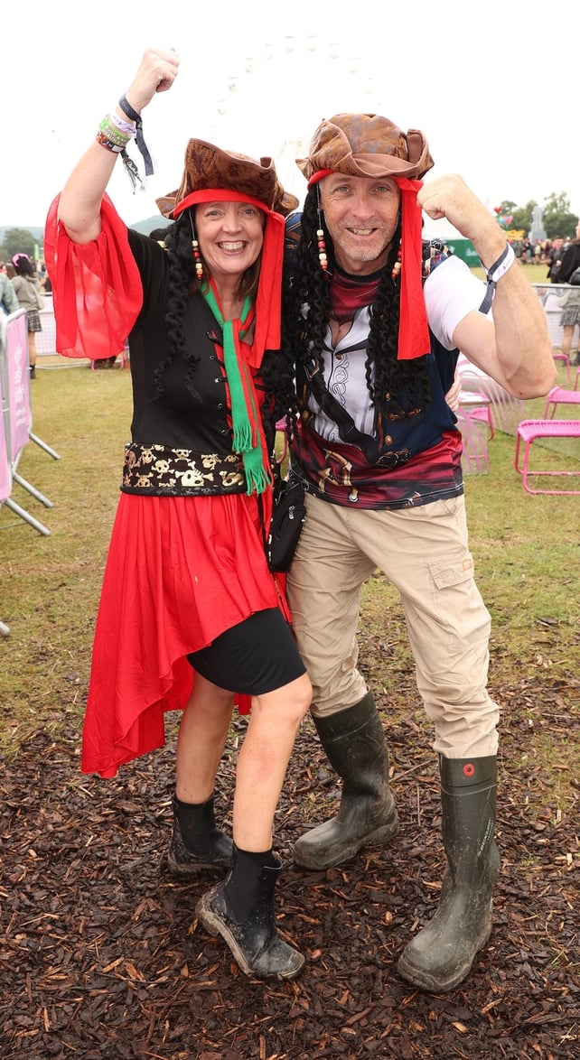 Emer Ruane and Colin Ruane, from Castlebar, Co Mayo, pictured at the Three Charge & Chill area at Electric Picnic 2026.P