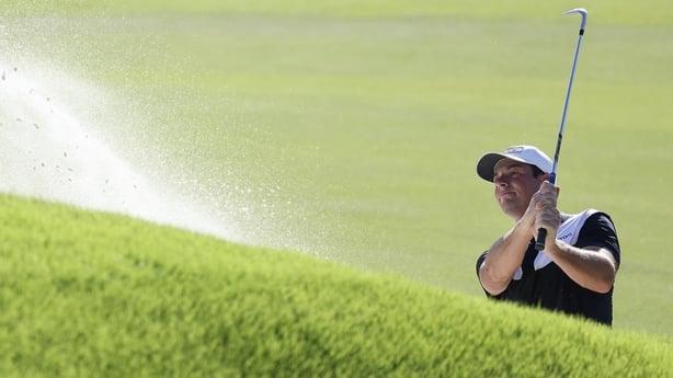 Viktor Hovland of Norway plays a shot from a bunker on the 18th hole during the final round of the TOUR Championship 2026 at East Lake Golf Club on August 30, 2026 in Atlanta, Georgia