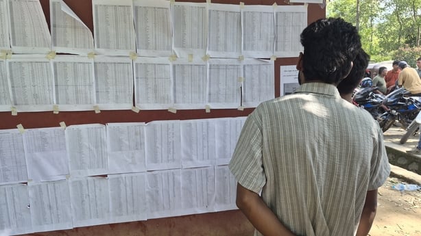 Suresh Shah searches board of missing people