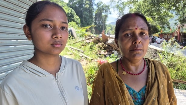 Rishika and Gita impacted by floods in Nepal