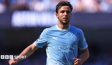 Nico Gonzalez in action for Manchester City