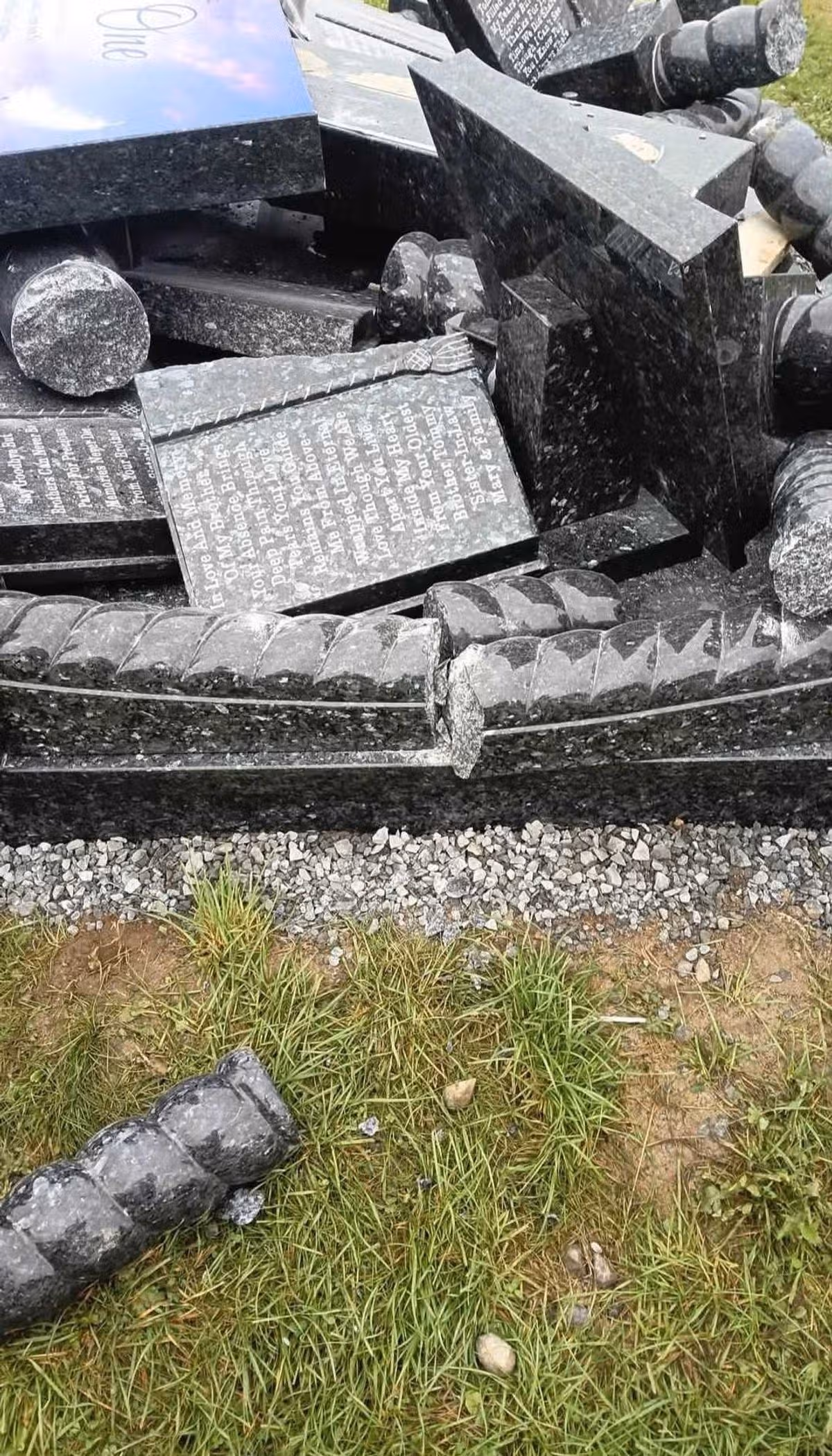Gardaí are investigating after the grave was destroyed in Craughwell earlier this week