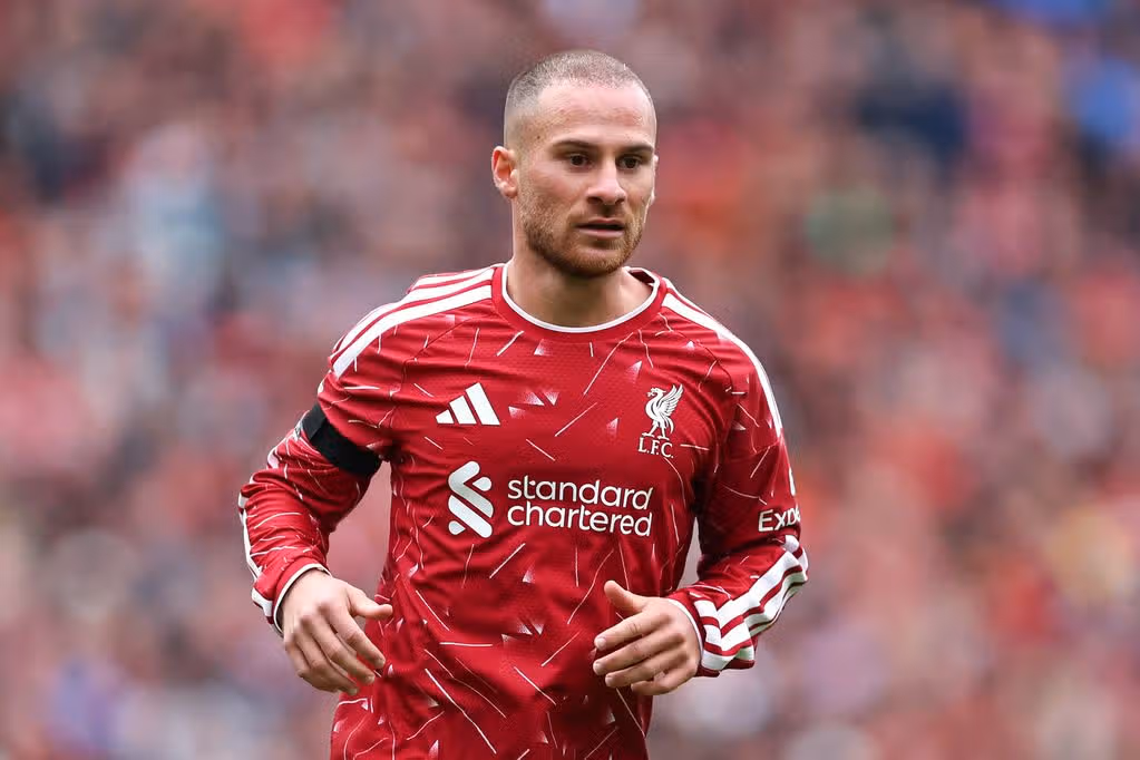 Alexis Mac Allister of Liverpool during the Premier League 2026/27 match between Liverpool FC and Nottingham Forest FC