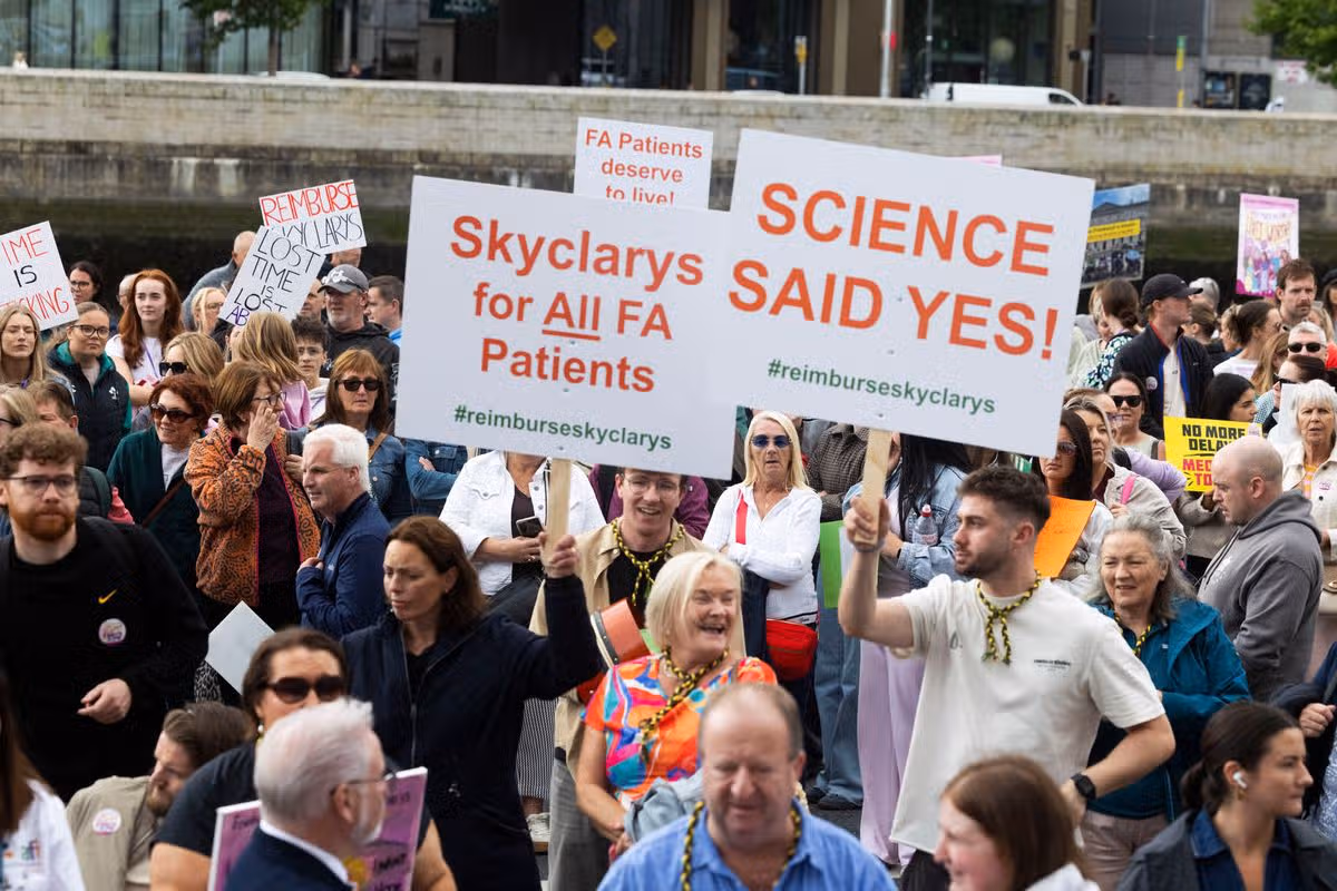 Campaigners are calling on the HSE to approve reimbursement for Skyclarys, a drug used to treat Friedreich's Ataxia