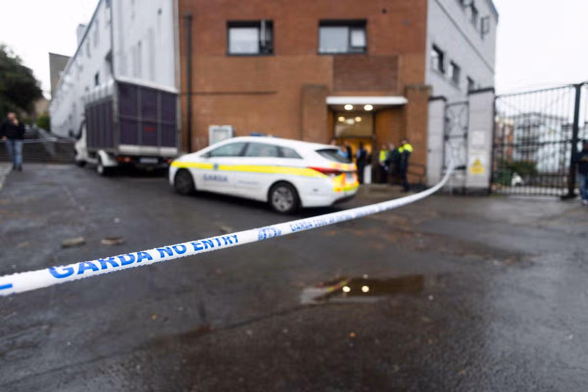 Gardai at the scene in Kilmainham