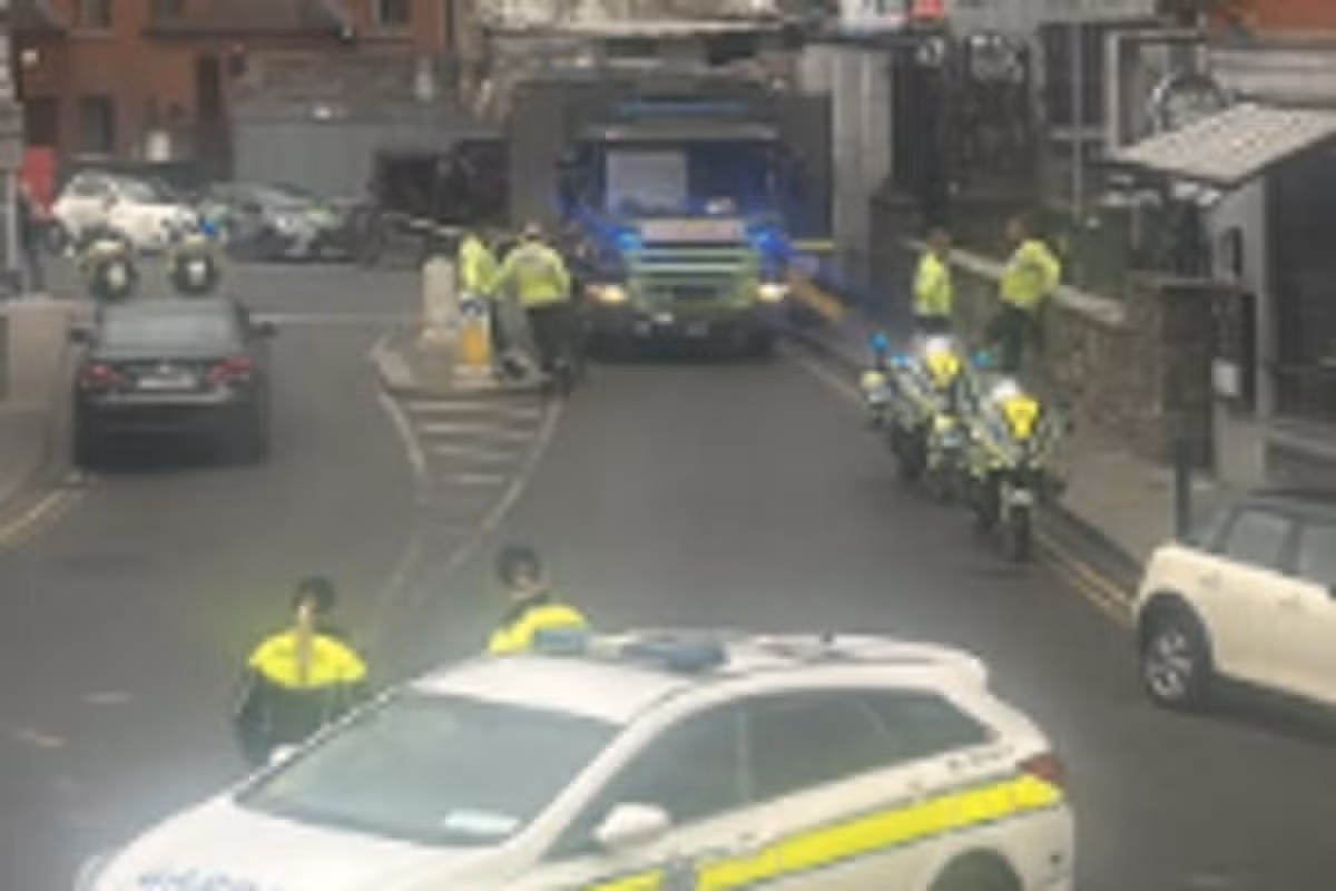 The scene in Kilmainham on Tuesday evening