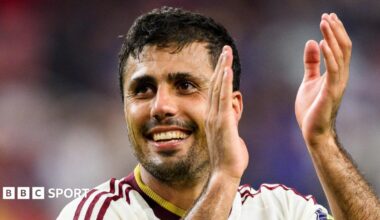 Rodri playing for Spain