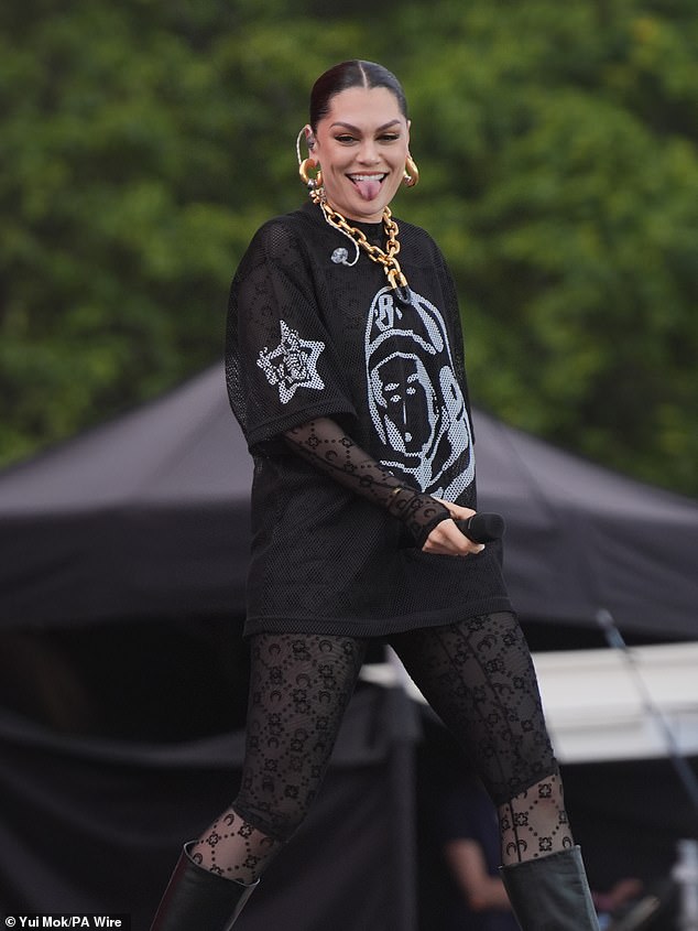But despite her recent split she looked in good spirits at Brighton Pride