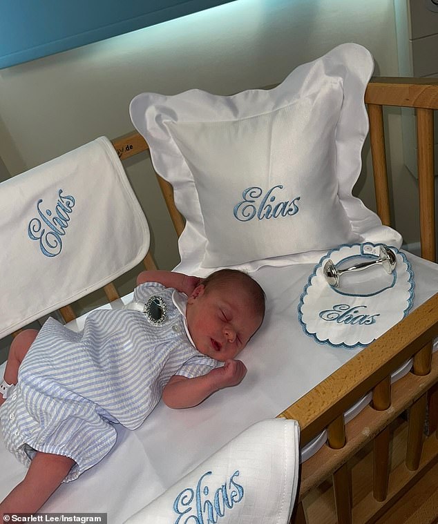 X Factor star Scarlett Lee has welcomed her first child. The singer, 28, announced on Instagram on Friday she gave birth to a baby boy, Elias