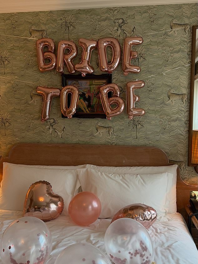 The party stayed at five-star Broadwick Soho, where Phoebe appeared to have the hotel's Broadwick Suite, which costs up to around £1,500 per night during peak season