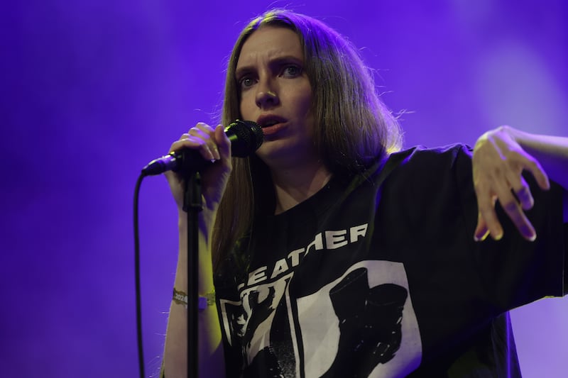 Dry Cleaning front woman, Florence Shaw, at All Together Now. Photograph: Enda O'Dowd 