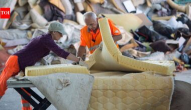 Americans discard around 50,000 mattresses every day; one recycling programme has recovered 650 million pounds from 17 million beds