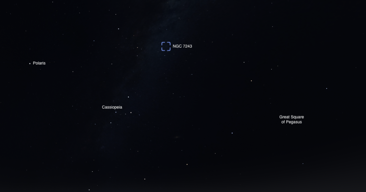 The Sky Today on Monday, August 10: Open cluster NGC 7243 