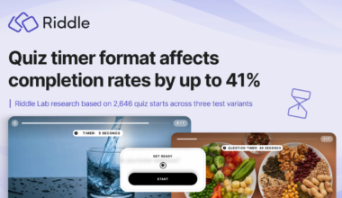 Riddle Study Finds Per-Question Quiz Timer Increases Completion Rate by 41%