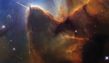 Hubble captures a corner of M20