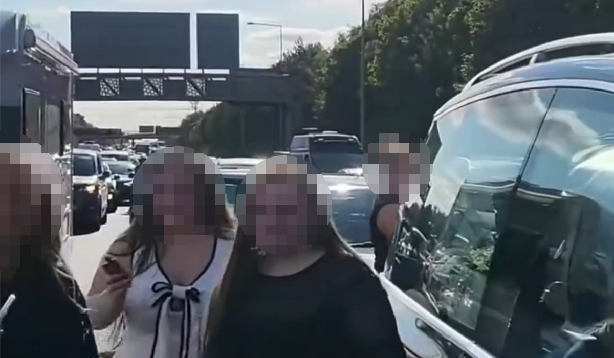 Country’s busiest motorway brought to a halt as mourners stop and get out of their cars