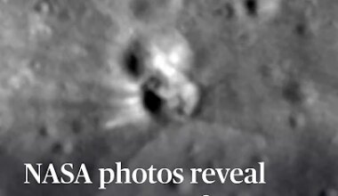 NASA photos reveal moon crater after SpaceX rocket crash - YouTube
