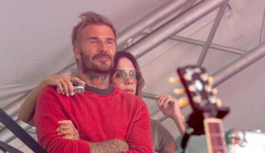 David and Victoria Beckham proudly watch son Cruz make Reading Festival debut